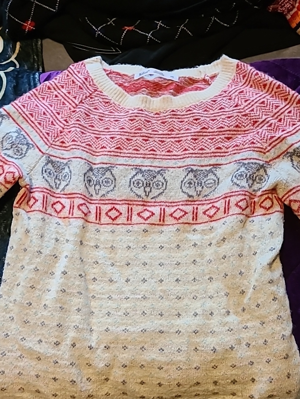 Womens Woolrich Owl Sweater